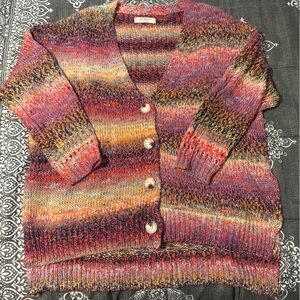ARULA Vibrant Multicolor Knit Cardigan